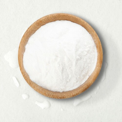 1-2-Taste fine white MoisturLOK Humectant Powder in a wooden bowl